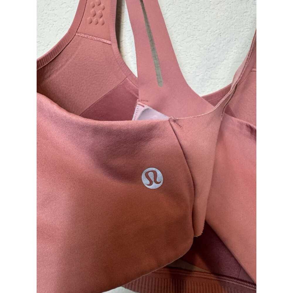 Lululemon AirSupport Bra Brier Rose Pink Puff High Support Molded Cups Size XL - Picture 6 of 9